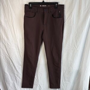 Fourlaps Traverse Brown Slim Fit Pants - 30x32